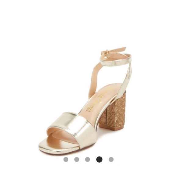 Gold Chunky Heel - Picture 2 of 2